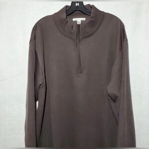 Cutter& Buck ! sweater,men XL,supima cotton, pullover,1/4 zip,sporty,outdoorsy